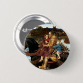 Sir Isumbras im Ford um 1857 von John Millais Button (Vorne & Hinten)