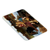 Sir Isumbras im Ford um 1857 von John Millais Magnet (Rechte Seite)