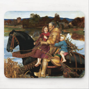 Sir Isumbras im Ford um 1857 von John Millais Mousepad