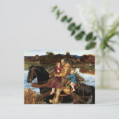 Sir Isumbras im Ford um 1857 von John Millais Postkarte (Stehend Vorderseite)