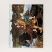 Sir Isumbras im Ford um 1857 von John Millais Puzzle (Vertikal)