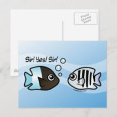 Sir! Ja! Sir! Postkarte (Vorne/Hinten)