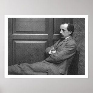 Sir James Matthew Barrie (1860-1937) (b/w Foto) Poster