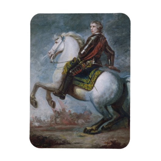 Sir Jeffrey Amherst (1717-1797) c.1768 (Lavaöl) Magnet (Vertikal)