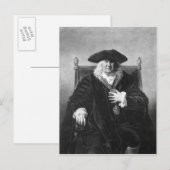 Sir John Fielding Postkarte (Vorne/Hinten)