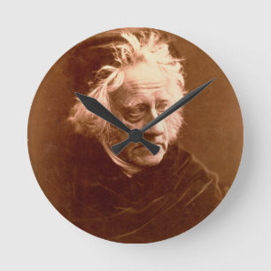 Sir John Frederick William Herschel (1792-1871) 18 Runde Wanduhr