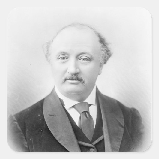 Sir John Stainer Quadratischer Aufkleber (Vorderseite)