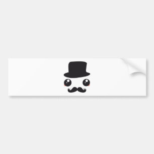 Sir Kawaii Schnurrbart Holmes Autoaufkleber