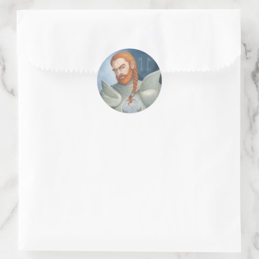 Sir Kaye Runder Aufkleber (Tasche)