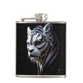 "Sir Khan" Vinyl Wrapped Flask Flachmann (Vorderseite)
