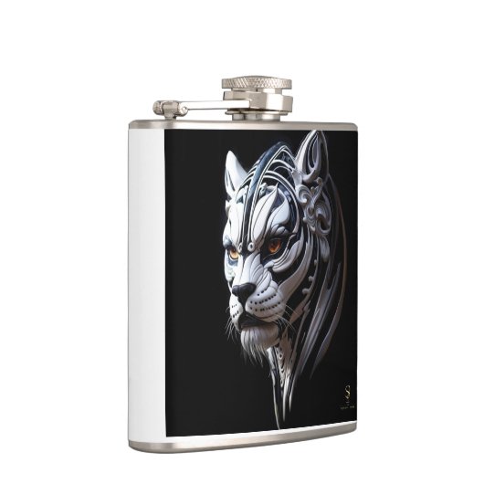"Sir Khan" Vinyl Wrapped Flask Flachmann (Rechts)