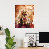 Sir Kitters Canvas Print Poster (Heimbüro)