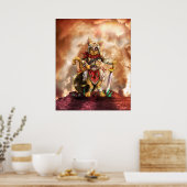Sir Kitters Canvas Print Poster (Küche)