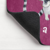 Sir Kitty Cat mit den Schnurrbärten Mousepad (Ecke)