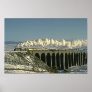 Sir Lamiel kreuzt Ribblehead Viadukt auf der Siedl Poster