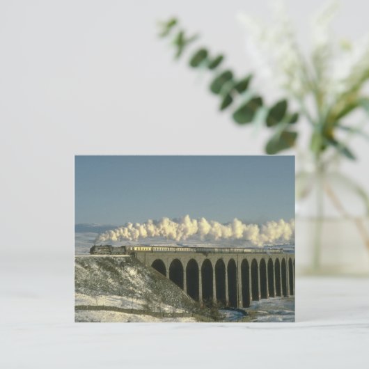 Sir Lamiel kreuzt Ribblehead Viadukt auf der Siedl Postkarte (Stehend Vorderseite)