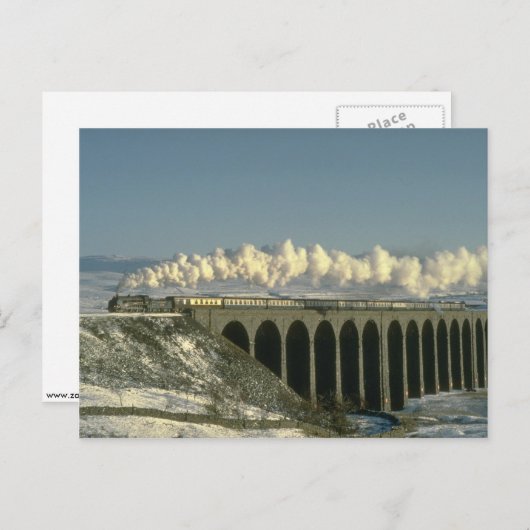 Sir Lamiel kreuzt Ribblehead Viadukt auf der Siedl Postkarte (Vorne/Hinten)