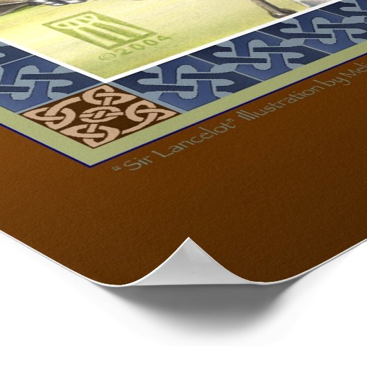 Sir Lancelot print Poster (Ecke)