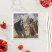 Sir Launcelot du Lake, Ritter des Runden Tisches Serviette (Beispiel)