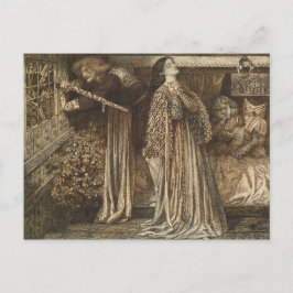 Sir Launcelot in der Königskammer Dante Rossetti Postkarte
