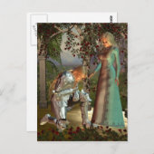 Sir Launcelot und Königin Guinevere Postkarte (Vorne/Hinten)