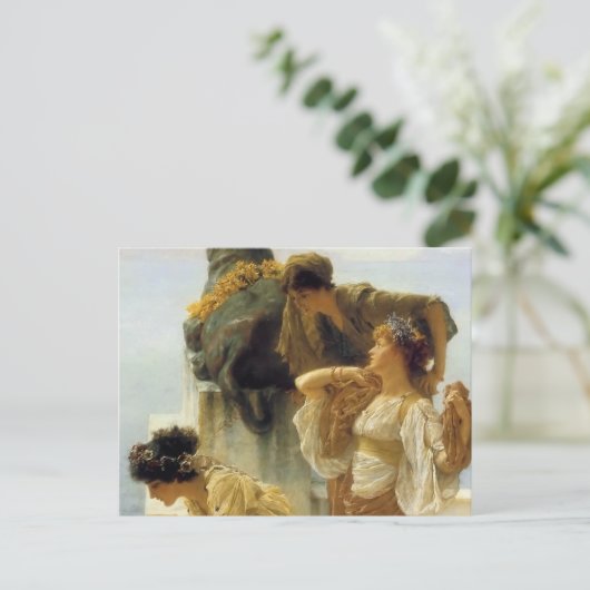 Sir Lawrence Alma-Tadema ein Zeichen der Ausgrenzu Postkarte (Stehend Vorderseite)