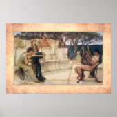 Sir Lawrence Alma-Tadema - Sappho und Alcaeus Poster (Vorne)