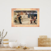 Sir Lawrence Alma-Tadema - Sappho und Alcaeus Poster (Küche)