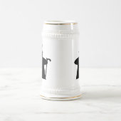 Sir Meeple adretter Gamer Stein Bierglas (Mittel)