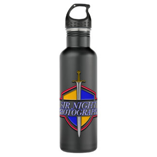 Sir Night Photography Logo Water Bottle Edelstahlflasche