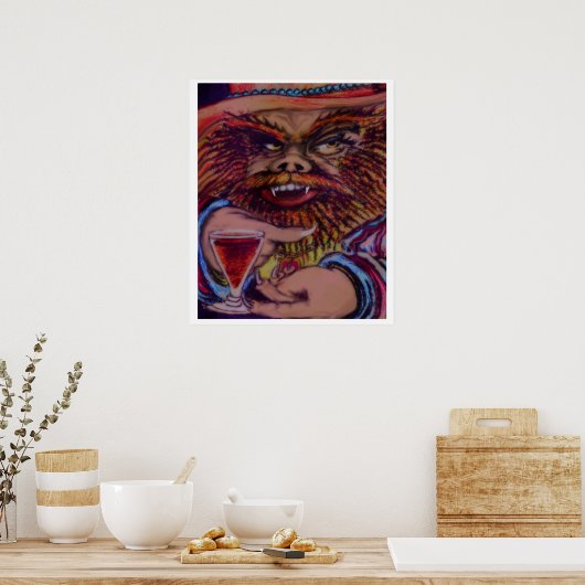 Sir Percy Purrkins Poster (Küche)