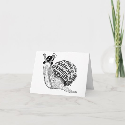 Sir Peter der Schnecke Karte (Vorderseite)