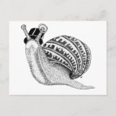 Sir Peter der Schnecke Postkarte (Vorderseite)