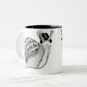 Sir Peter der Schnecke Zweifarbige Tasse (Vorderseite Links)