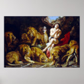 Sir Peter Paul Rubens Daniel im Lions' Den Poster (Vorne)