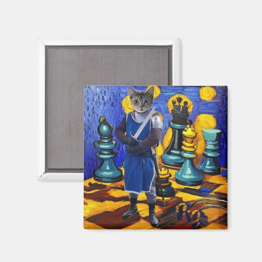 Sir Purrheris Magnet (Vorderseite/Rückseite)