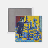 Sir Purrwain Magnet (Vorderseite/Rückseite)