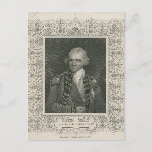 Sir Ralph Abercromby Postkarte (Vorderseite)