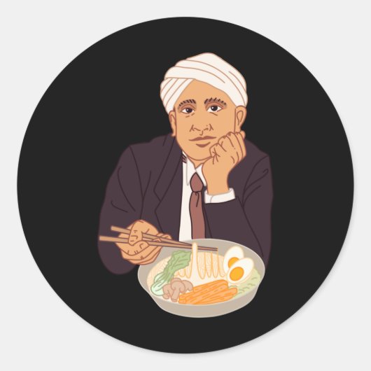 Sir Raman Ramens Sticker (Vorderseite)
