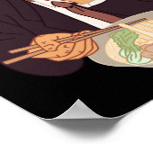 Sir Raman Ramens Sticker Poster (Ecke)