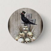 Sir Raven Skully Button (Vorderseite)