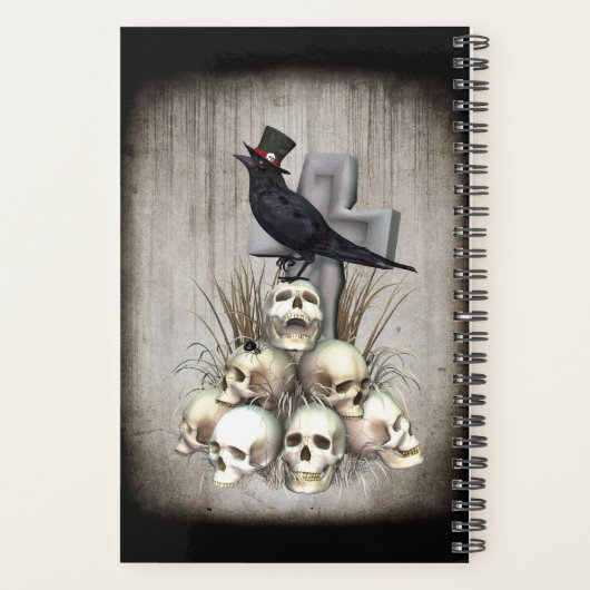 Sir Raven Skully Gothic Planner Planer (Rückseite)
