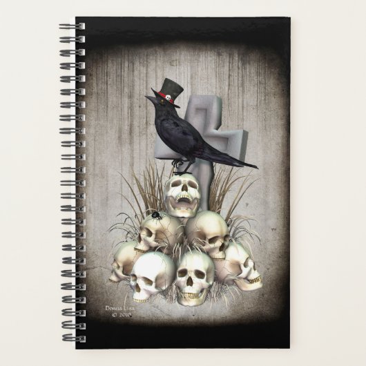Sir Raven Skully Gothic Planner Planer (Vorderseite)