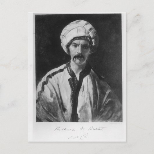 Sir Richard Burton Postkarte (Vorderseite)