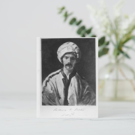 Sir Richard Burton Postkarte (Stehend Vorderseite)