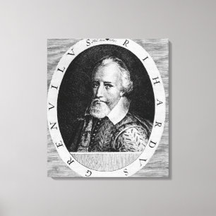 Sir Richard Grenville (c.1541-91), von 'Newe Borte Leinwanddruck