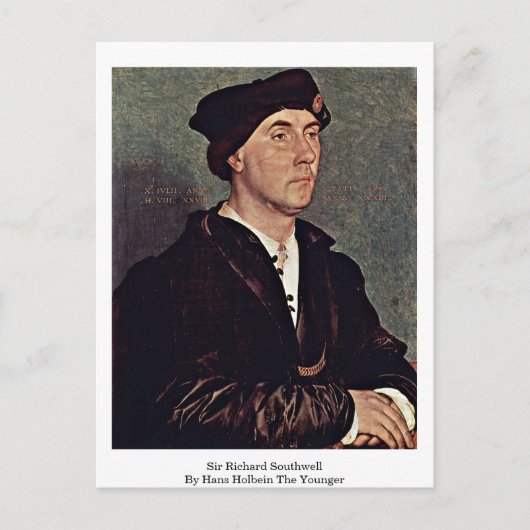 Sir Richard Southwell von Hans Holbein The Young Postkarte (Vorderseite)