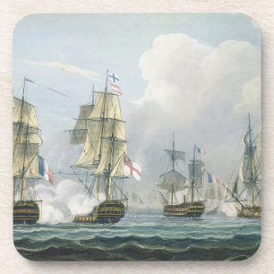 Sir Richard Strachans Action nach dem Kampf von Getränkeuntersetzer
