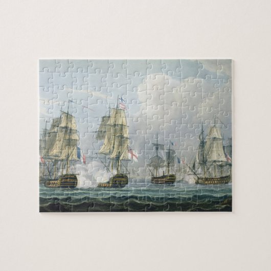 Sir Richard Strachans Action nach dem Kampf von Puzzle (Horizontal)