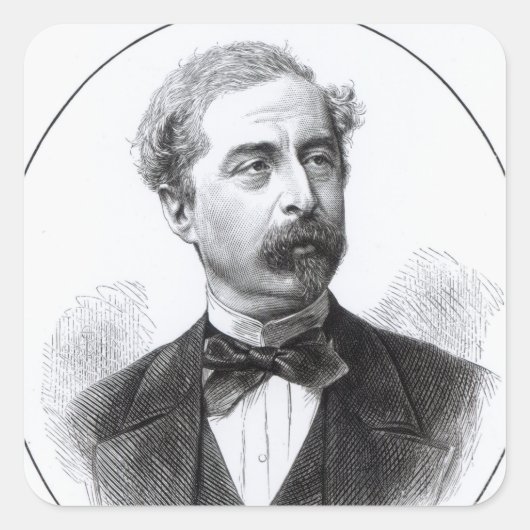 Sir Richard Wallace Quadratischer Aufkleber (Vorderseite)